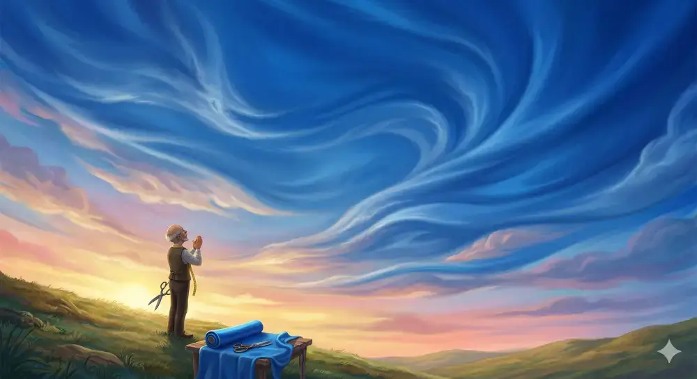 Masmavi bir atlas boyun yetmez makas bile kesemez terzi hic bicemez